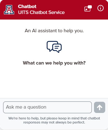Chatbot Conversation Window